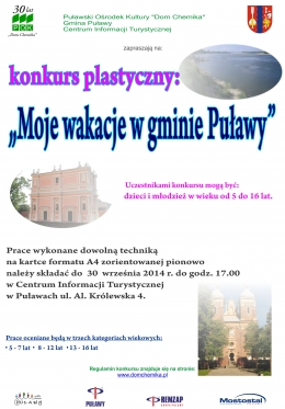 Konkurs "Moje wakacje w Gminie Puławy"