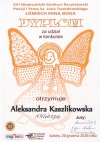 Dyplom- Aleksandra Kaszlikowska
