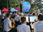 Puławska Orkiestra Dęta na Dożynkach Powiatowych w Kurowie (25.08.2019), fot. POK "Dom Chemika"/ 4