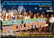 koncert finałowy wokalistów  - MWJ "Puławy 2013"