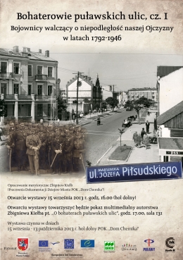 Wystawa historyczna "Bohaterowie puławskich ulic"
