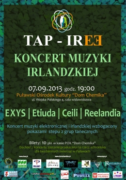Koncert "TAP IREE" już w sobotę!